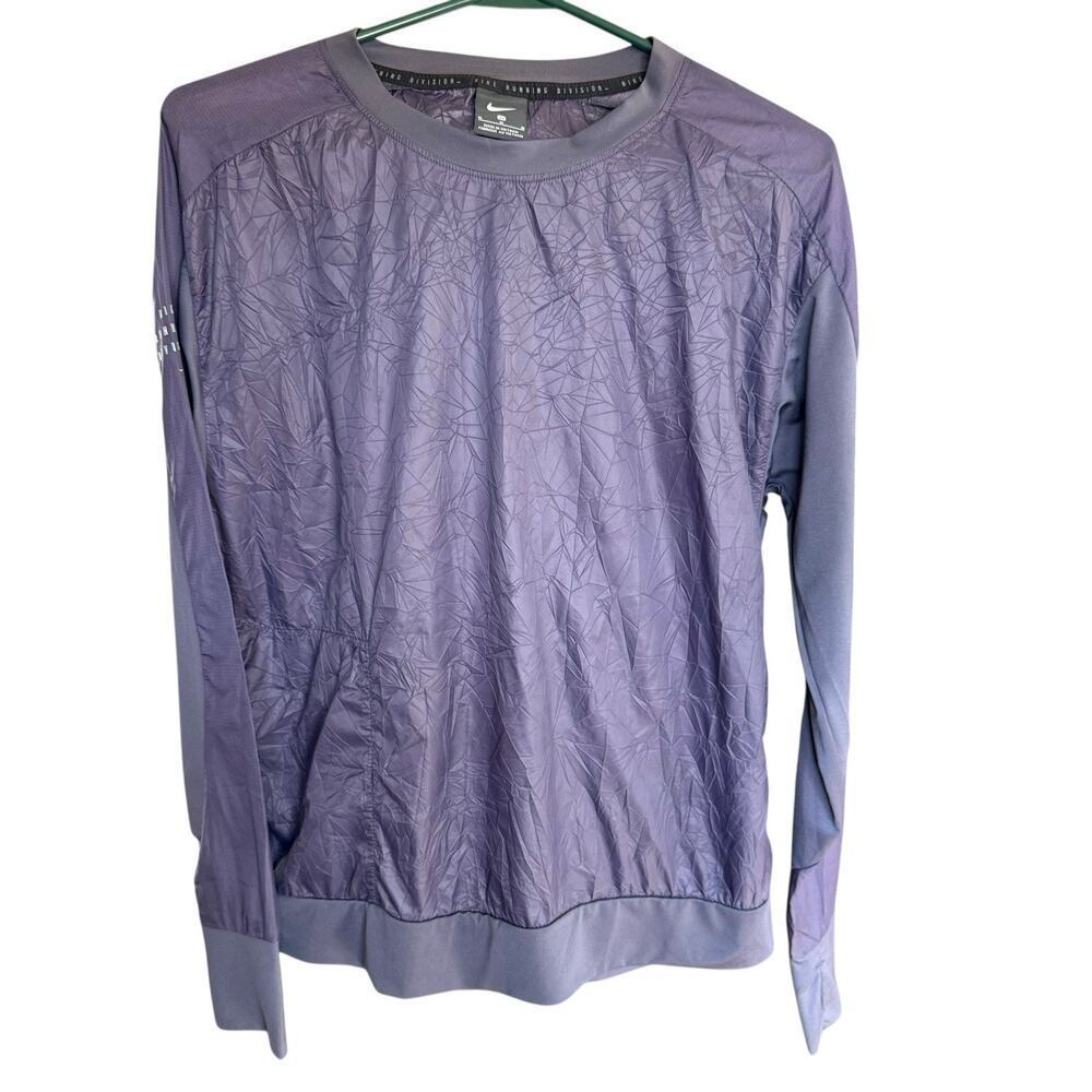 Nike Run Division Women’s Packable Running top water repellent M Purple active